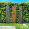 Totem Déco "le Jardin" en Acier Corten pour Massif en livraison rapide