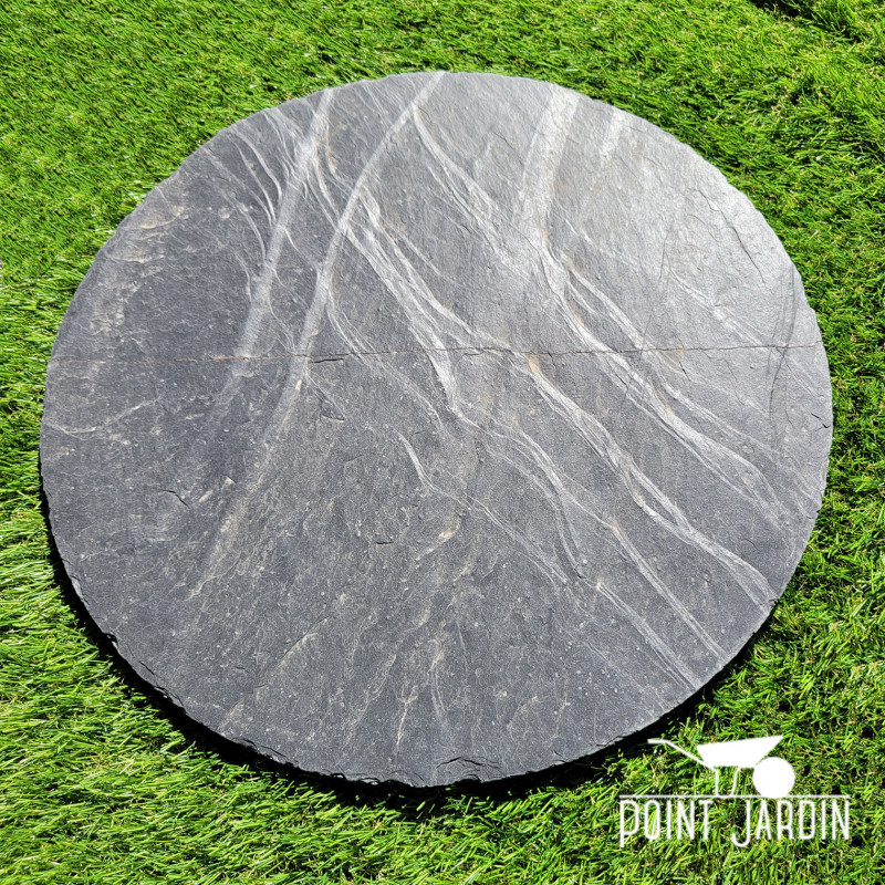 Pas Japonais Rond en Ardoise Naturelle pour Chemins Décoratifs Pas Japonais Rond en Ardoise Naturelle pour Chemins Décoratifs
