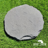 Pas Japonais Rond Noir en Basalt, Pierre Naturelle pour Allées