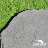 Pas Japonais Rond Noir en Basalt, Pierre Naturelle pour Allées