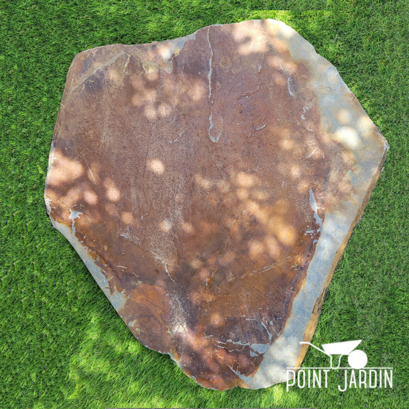 Pas Japonais en Ardoise Naturelle aspect Corten 30/40 ou 50/70 cm Pas Japonais en Ardoise Naturelle aspect Corten 30/40 ou 50/70 cm