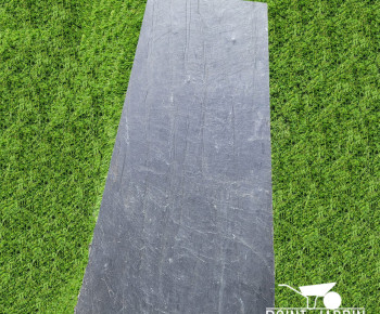 Dalle en Ardoise Naturelle Trapézoïdale – Cheminement Gazon ou Graviers – 80x(50/30)x3cm