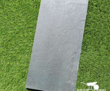 Dalle Carrée Ardoise Verte Tambourinée 20x20x3cm – Bordure Massif et Petit Soutènement – Finition Vieillie