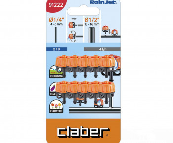 Goutteur auto-régulant 4 L/h – Étanche, constant, démontable
