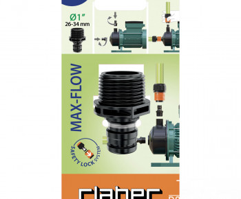 Raccord Fileté 26-34 mm pour arrosage – Grand Débit - Claber