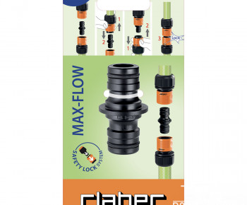 Raccord coupleur Grand Débit – Connexion pour tuyaux d'arrosage - Claber