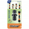 Raccord coupleur Grand Débit – Connexion pour tuyaux d'arrosage - Claber