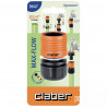 Raccord Grand Débit 19 mm pour Tuyau d'Arrosage - Claber