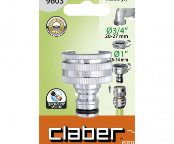 Nez de robinet Claber 26-34 mm avec Réduction 20-27 - Claber